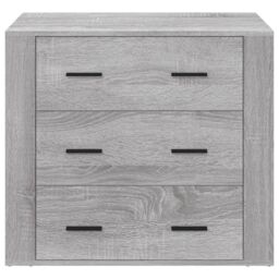 Berkfield Home Sideboard Grey Sonoma 80x33x70 cm Engineered Wood - Size: 80 x 33 x 70 cm - thumbnail 3