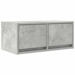 Berkfield Home TV Cabinet Concrete Grey 60x31x25.5 cm Engineered Wood - thumbnail 3