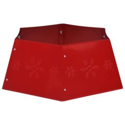 Berkfield Home Christmas Tree Skirt Red √ò68x25 cm - Size: 68x25 cm - thumbnail 5