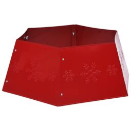 Berkfield Home Christmas Tree Skirt Red √ò68x25 cm - Size: 68x25 cm - thumbnail 4