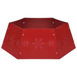 Berkfield Home Christmas Tree Skirt Red √ò68x25 cm - Size: 68x25 cm - thumbnail 2