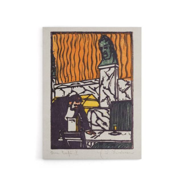 "Artery8 Head Waiter in Cafe Ernst Ludwig Kirchner Canvas Wall Art - Size: W18"" x H24""" - image 1