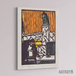 "Artery8 Head Waiter in Cafe Ernst Ludwig Kirchner Canvas Wall Art - Size: W18"" x H24""" - thumbnail 2