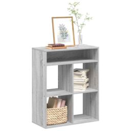 Berkfield Home Book Cabinet Grey Sonoma 66x31x80 cm Engineered Wood - Size: 66 x 31 x 80 cm - thumbnail 1