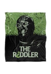 Batman The (2022) Blanket, The Riddler Silky Touch Super Soft Throw Blanket 152x127 cm in White - thumbnail 1