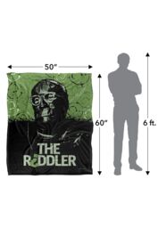 Batman The (2022) Blanket, The Riddler Silky Touch Super Soft Throw Blanket 152x127 cm in White - thumbnail 5
