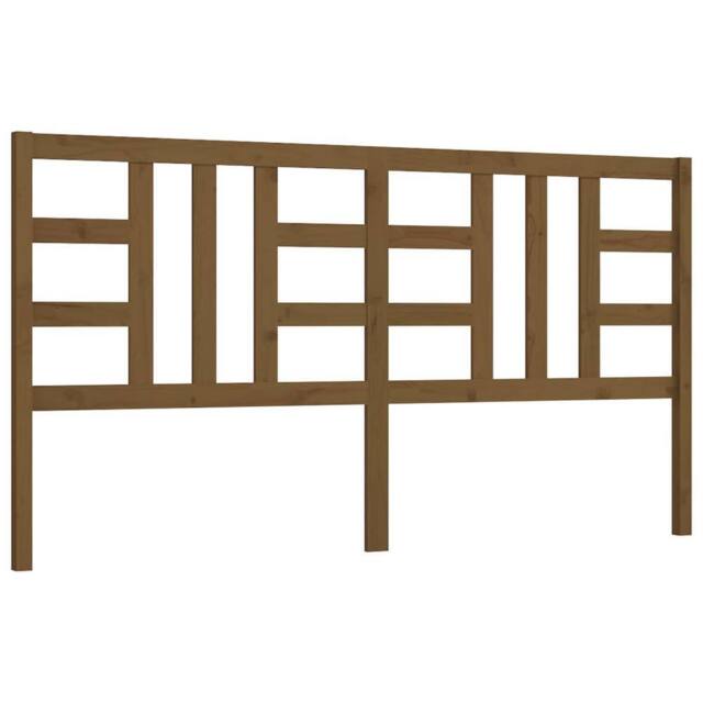 Berkfield Home Bed Headboard Honey Brown 206x4x100 cm Solid Wood Pine - Size: 206 x 4 x 100 cm - image 1