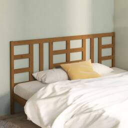 Berkfield Home Bed Headboard Honey Brown 206x4x100 cm Solid Wood Pine - Size: 206 x 4 x 100 cm - thumbnail 2