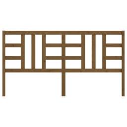 Berkfield Home Bed Headboard Honey Brown 206x4x100 cm Solid Wood Pine - Size: 206 x 4 x 100 cm - thumbnail 3