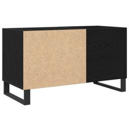 Berkfield Home Record Cabinet Black Oak 84.5x38x48 cm Made from Engineered Wood - thumbnail 2