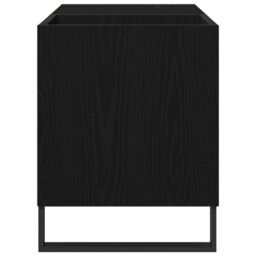 Berkfield Home Record Cabinet Black Oak 84.5x38x48 cm Made from Engineered Wood - thumbnail 6