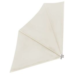 Berkfield Home Collapsible Balcony Side Awning Cream 140x140 cm - thumbnail 2