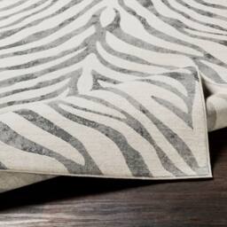 Livabliss City-Animal Print Grey Beige Yellow Zebra Boho Living Dining Bedroom Rug - Size: 80 cm x 150 cm - thumbnail 4