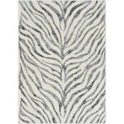 Livabliss City-Animal Print Grey Beige Yellow Zebra Boho Living Dining Bedroom Rug - Size: 80 cm x 150 cm - thumbnail 2