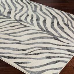 Livabliss City-Animal Print Grey Beige Yellow Zebra Boho Living Dining Bedroom Rug - Size: 80 cm x 150 cm - thumbnail 6