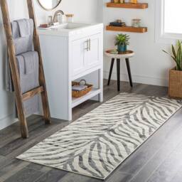 Livabliss City-Animal Print Grey Beige Yellow Zebra Boho Living Dining Bedroom Rug - Size: 80 cm x 150 cm - thumbnail 9