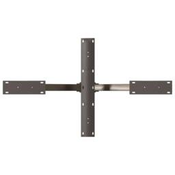 Berkfield Home Coffee Table Leg Spider Shape Natural Steel 98x58x(42-43) cm Steel in Black - thumbnail 5