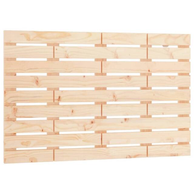 Berkfield Home Wall Headboard 96x3x63 cm Solid Wood Pine in Light Tan - Size: 96 x 3 x 63 cm - image 1