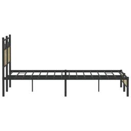 Berkfield Home Bed Frame Frame Sonoma Oak 150x200 cm King Size Wood in Brown - thumbnail 7