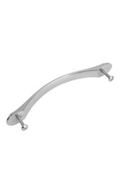 Living and Home 2Pcs Silver Curved Bow Cabinet Handles Aluminum Drawer Pulls, 128mm(5.04 Inch) Hole Center - thumbnail 4