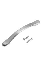 Living and Home 2Pcs Silver Curved Bow Cabinet Handles Aluminum Drawer Pulls, 128mm(5.04 Inch) Hole Center - thumbnail 5