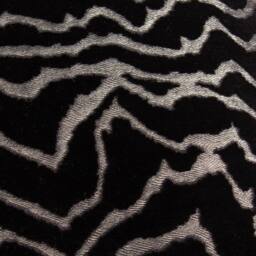 Paoletti Tierra Cut Velvet Abstract Cushion in Jet Black - Size: 50 cm x 50 cm - thumbnail 4