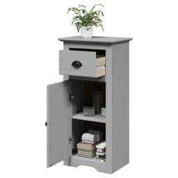 Berkfield Home Bathroom Cabinet BODO Grey 44x30x90 cm - Size: 44 x 30 x 90 cm - thumbnail 1