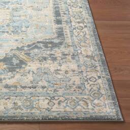 Livabliss Avellino-Vintage Beige Gray Blue Traditional Boho High Pile Living Rug - Size: 200 cm x 280 cm - thumbnail 5