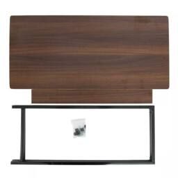 FORGEVIO Computer Desk Laptop Pc Study Table Home Office Desk in Brown - thumbnail 6