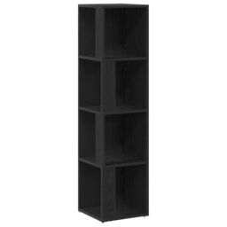 Berkfield Home Bookshelf Black Oak 33x33x132 cm Engineered Wood - Size: 33 x 33 x 132 cm - thumbnail 2