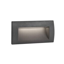 Netlighting Sedna LED Outdoor Recessed Wall Light Dark Grey IP65 - thumbnail 2
