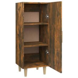 Berkfield Home Sideboard Smoked Oak 34.5x34x90 cm Engineered Wood in Brown - thumbnail 7