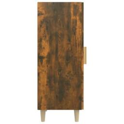 Berkfield Home Sideboard Smoked Oak 34.5x34x90 cm Engineered Wood in Brown - thumbnail 8