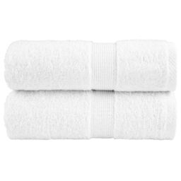 Berkfield Home Premium Guest Towels SOLUND 2pcs White 30x50cm 600gsm