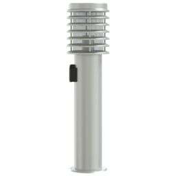 Berkfield Home Outdoor Floor Lamps with Outlet 3pcs Silver 60 cm Stainless Steel - thumbnail 5