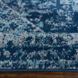 Kukoon Navy Blue Traditional Medallion Bordered Living Area Rug - Size: 200 cm x 290 cm - thumbnail 6