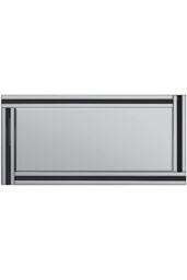 MirrorOutlet Dalton Black All Glass Full Length Mirror 174 x 85 CM - Size: 1 Pack - thumbnail 5
