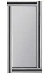 MirrorOutlet Dalton Black All Glass Full Length Mirror 174 x 85 CM - Size: 1 Pack - thumbnail 4