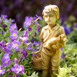 Marco Paul Set of Kids Garden Resin Ornaments in Grey - thumbnail 3