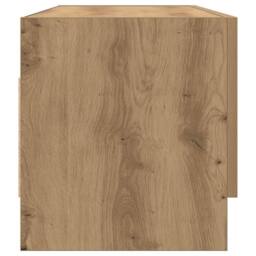 Berkfield Home Wardrobe Artisan Oak 100x32.5x35 cm Engineered Wood in Brown - thumbnail 5