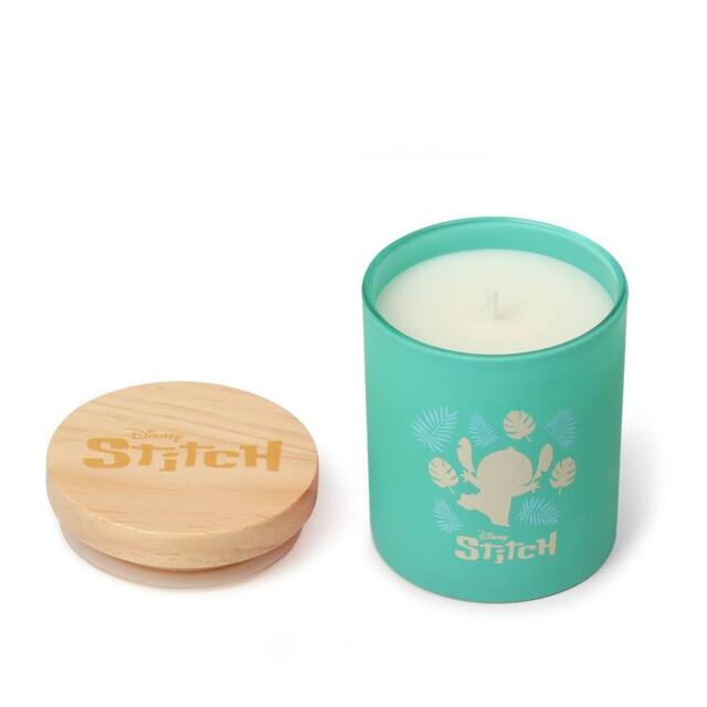 Disney Stitch Scented Candle - Palm Leaf & Malay Apple Home Fragrance in Teal - Size: Medium - image 1