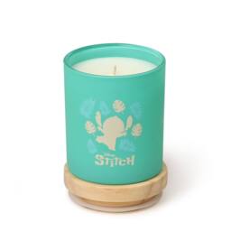 Disney Stitch Scented Candle - Palm Leaf & Malay Apple Home Fragrance in Teal - Size: Medium - thumbnail 3