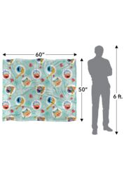 Sesame Street Festive Heads Pattern Silky Touch Super Soft Throw Blanket 152 X 127 cm in White - thumbnail 5