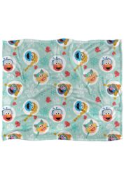 Sesame Street Festive Heads Pattern Silky Touch Super Soft Throw Blanket 152 X 127 cm in White - thumbnail 1