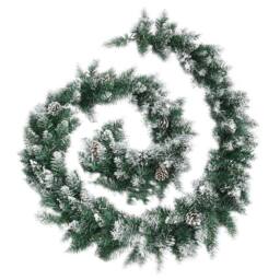 Berkfield Home Stunning Christmas Garland with LED Lights Green 5.2 m PVC