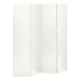 Berkfield Home 4-Panel Room Divider White 160x180 cm Steel - thumbnail 1