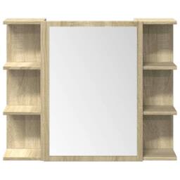 Berkfield Home Suitable 3 Piece Bathroom Furniture set Sonoma Oak Engineered Wood in Light Tan - thumbnail 5