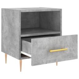 Berkfield Home Modern Bedside Cabinets 2 pcs Concrete Grey 40x35x47.5 cm Enginee - thumbnail 7