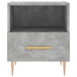 Berkfield Home Modern Bedside Cabinets 2 pcs Concrete Grey 40x35x47.5 cm Enginee - thumbnail 6