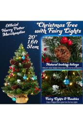 Harry Potter Christmas Tree with Baubles Xmas Décor Decoration in Green - thumbnail 2